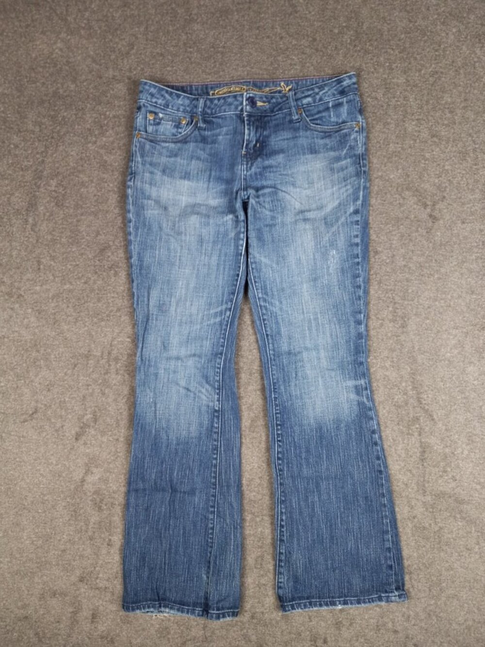 American Eagle Womens Denim Hipster Bootcut Jeans Size 10 (32x30) Blue